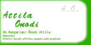 attila onodi business card