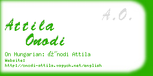 attila onodi business card